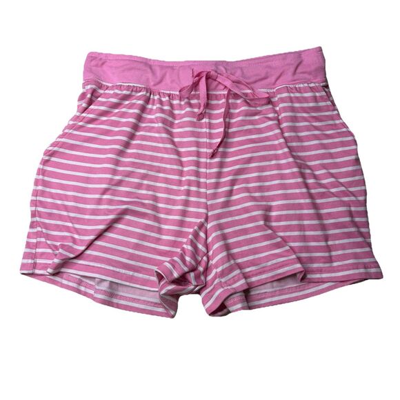 Draper James Pink Stripe Long Sleeve Shorts Lounge PJ Set Size Medium Womens - Picture 4 of 10